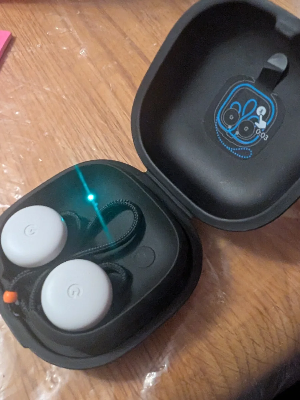 Google Pixel Buds Fabric Charging Case in Charcoal Gray